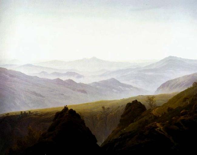 Caspar David Friedrich Morning in the Mountains Sweden oil painting art